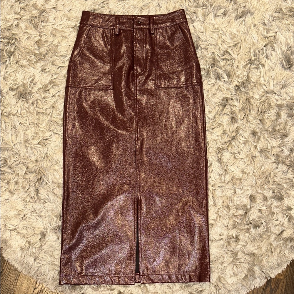 Mustard Seed Burgundy Skirt